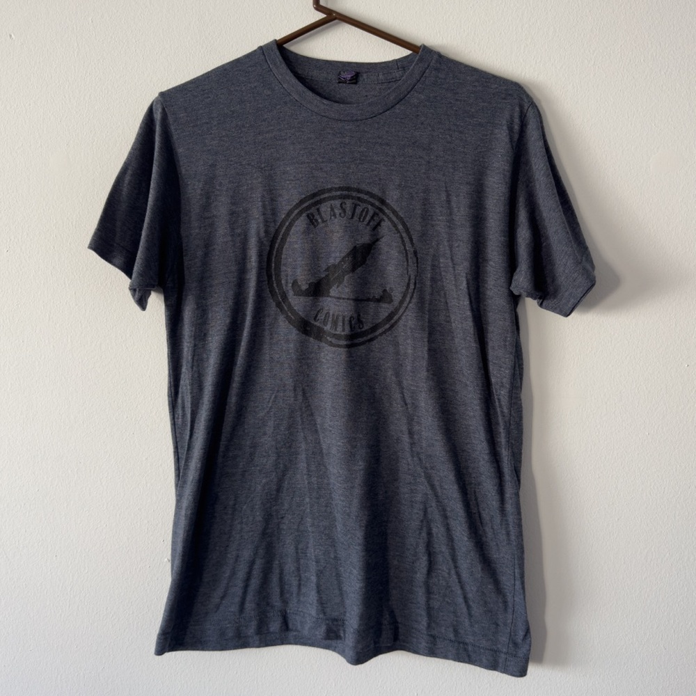 Blastoff Comics Tultex Gray T-Shirt Size M